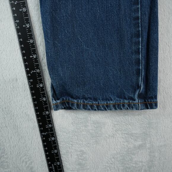 Old Navy Jeans Mens 33x32 Original Straight Leg Blue Dark Wash Denim Cotton - Picture 6 of 9